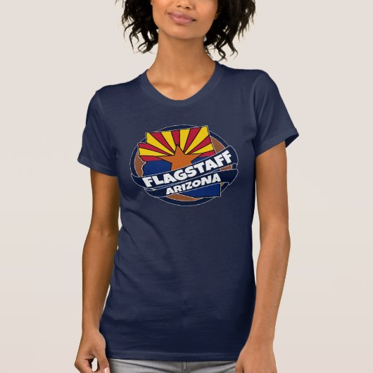 Fahnenmast-Arizona-Flaggenexplosionst-shirt T-Shirt (Vorderseite)
