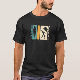 Fahnenmutter  Flagge schwenkende Tochter Mama T-Shirt