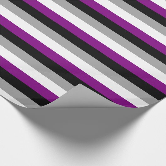 Fahnenpapier zum Thema Asexualität Geschenkpapier (Ecke)