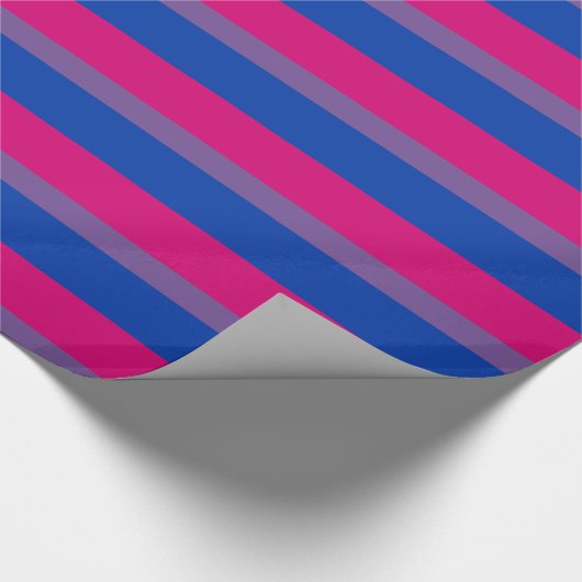 Fahnenpapier zum Thema Bisexualität Geschenkpapier (Ecke)
