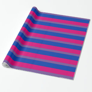 Fahnenpapier zum Thema Bisexualität Geschenkpapier