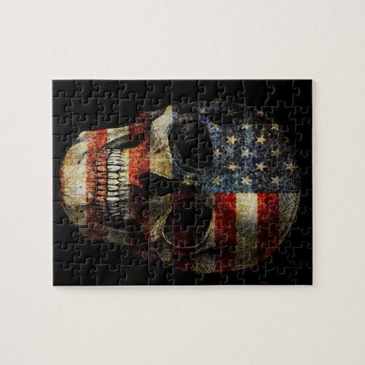Fahnenschädel Puzzle (Horizontal)