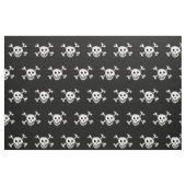 Fahnenschädel und Kreuzknochengewebe Stoff (Fat Quarter (45,7 x 55,9 cm))