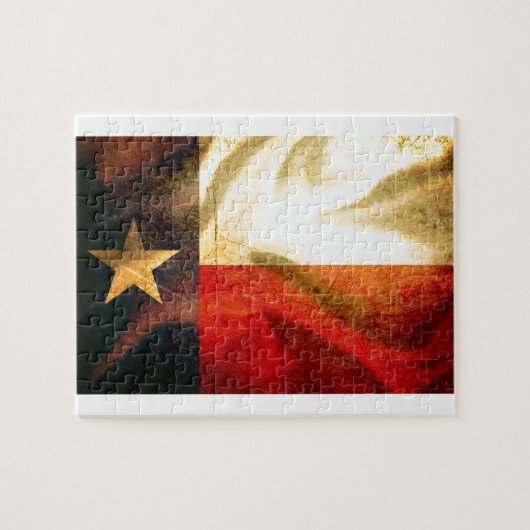 Fahnenschwenkende Seide Texas Puzzle (Horizontal)