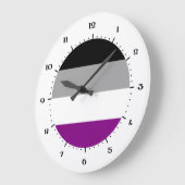 Fahnenuhren für Asexualität Große Wanduhr (Winkel)