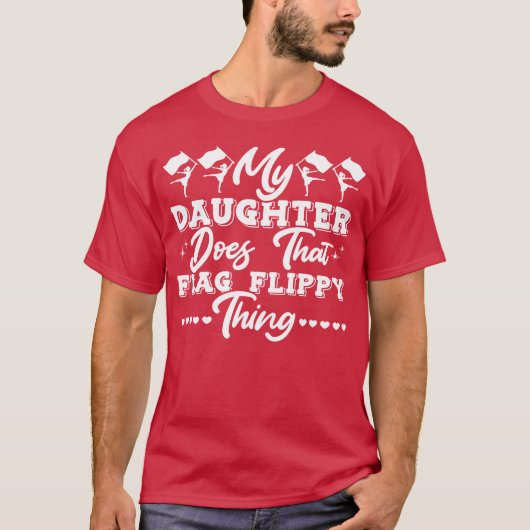 Fahnenwache-Vater Fahnenwache-Mutter-Geschenk T-Shirt (Vorderseite)