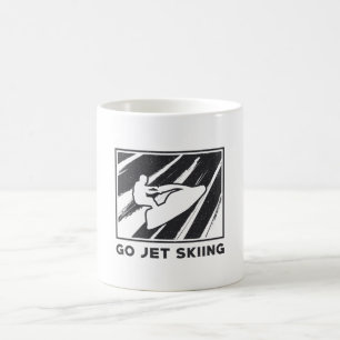 Fahr mit dem Jet Ski Jet Ski Wassersport Strand Je Kaffeetasse