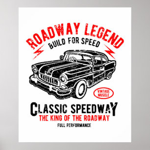 Fahrbahnlegende für Speed Poster