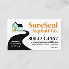 Fahrbahnversiegelung - Reparatur und Wartung von A Visitenkarte