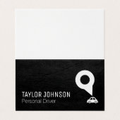 Fahrdienst Visitenkarten (Außenseite Aufgefaltet)