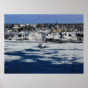 Fähre am Saint Lawrence River, Quebec Poster