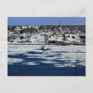 Fähre am Saint Lawrence River, Quebec Postkarte