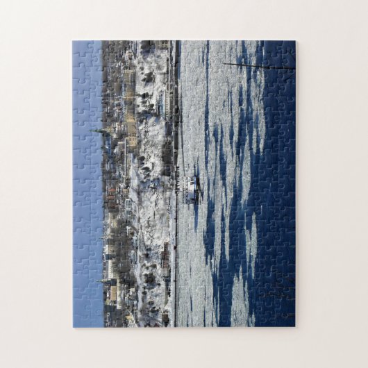 Fähre am Saint Lawrence River, Quebec Puzzle (Vertikal)