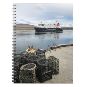 Fähre auf dem Weg nach Islay in Schottland Notizblock