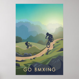 Fahre BMX Reisen Poster