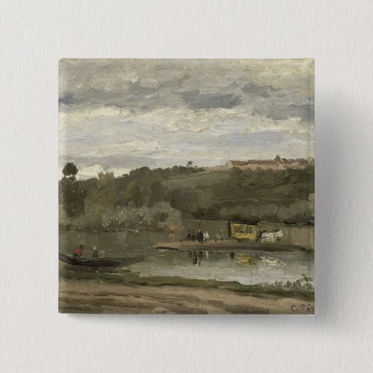 Fähre Camille Pissarros | bei Button (Vorderseite)
