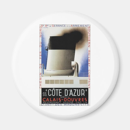 Fähre Cote D'Azur Magnet (Vorne)