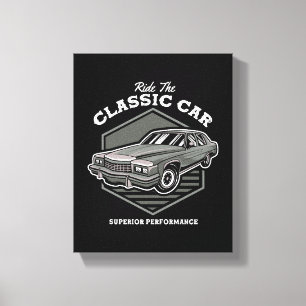 Fahre das klassische Autodesign für Leistung Leinwanddruck