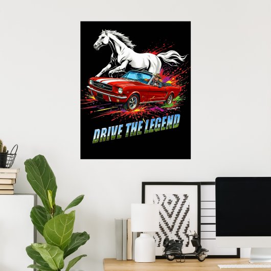 Fahre die Legende v01 Poster (Heimbüro)