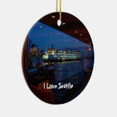 Fähre durch das Fenster Keramik Ornament (Rechts)