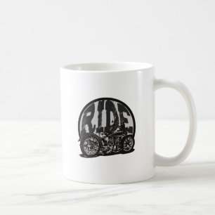 Fahre ein Vintage-Motorrad Kaffeetasse