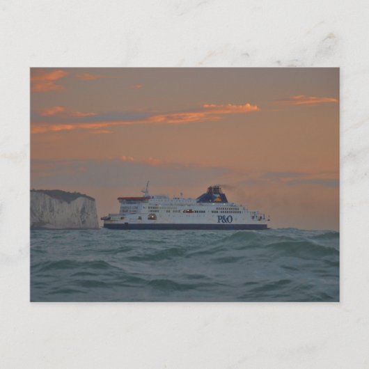 Fähre in Dover Postkarte (Vorderseite)
