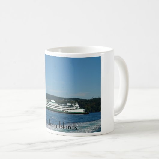 Fähre in San- Juaninseln Kaffeetasse (VorderseiteRechts)