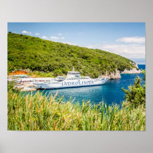 Fähre JADROLINIJA, Kroatien Poster