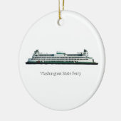 Fähre Keramik Ornament (Links)