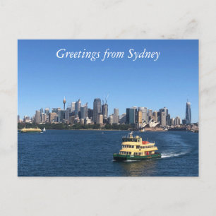 Fähre nach Sydney Postkarte