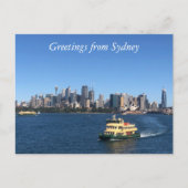 Fähre nach Sydney Postkarte (Vorderseite)