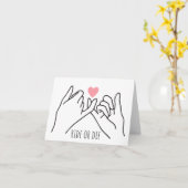 Fahre oder Die Pinkie Promise Card Karte (Gelbe Blume)