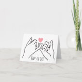 Fahre oder Die Pinkie Promise Card Karte (Vorderseite)