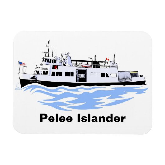 Fähre Pelee Islander Magnet (Horizontal)