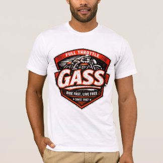 Fahre schnell, lebe frei Biker-T-Shirt T-Shirt