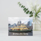 Fähre Sydney Postkarte (Stehend Vorderseite)