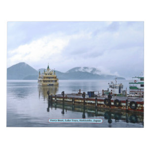 Fähre, Toya-See, Hokkaido, Japan Notizblock