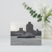 Fähre über den Fluss Mersey Postkarte (Stehend Vorderseite)
