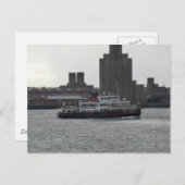 Fähre über den Fluss Mersey Postkarte (Vorne/Hinten)