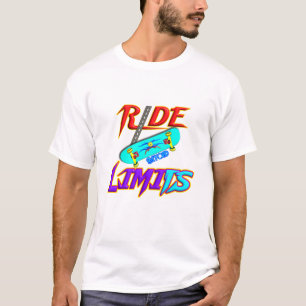 Fahre über Grenzen hinaus, Skateboarding Grafik T- T-Shirt