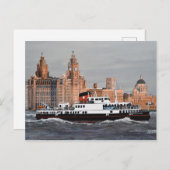 Fähre, überquere das Mersey! Postkarte (Vorne/Hinten)
