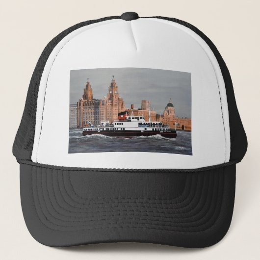 Fähre, Überquerung des Mersey.JPG Truckerkappe (Vorderseite)