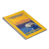 Fähre und Berge - Victoria, BC Kanada Notizblock (Rechte Seite)