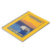 Fähre und Berge - Victoria, BC Kanada Notizblock (Linke Seite)