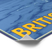 Fähre und Berge - Victoria, BC Kanada Poster (Ecke)