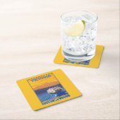 Fähre und Berge - Victoria, BC Kanada Rechteckiger Pappuntersetzer (Vor Ort)