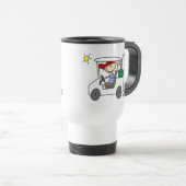 Fahren der Golf-Wagen-Tasse Reisebecher (VorderseiteRechts)