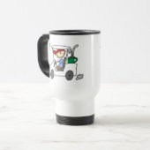 Fahren der Golf-Wagen-Tasse Reisebecher (Vorderseite Links)