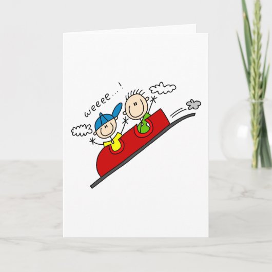 Fahren der Rollercoaster-Karte Karte (Vorderseite)