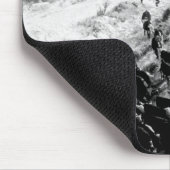 Fahren des Viehs im Winter Mousepad (Ecke)